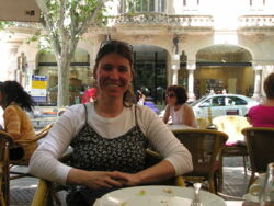 Essen mit schöner Aussicht (vorm Grand-Hotel).